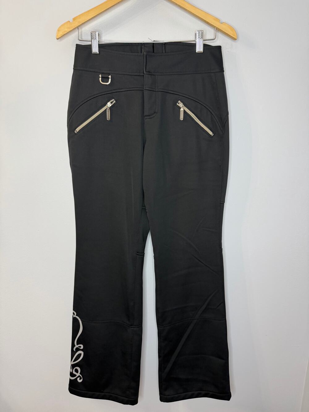 Athleta Fall Line Black Soft Shell Ski Snowboard Pants Size 2